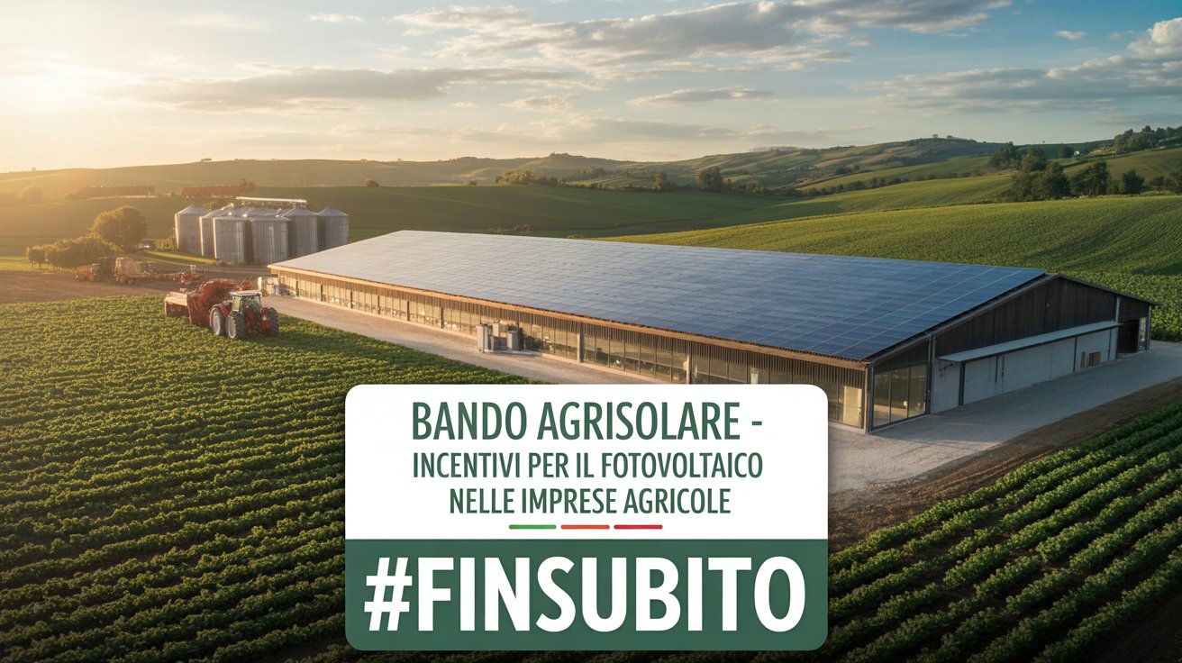 Bando Agrisole 2026: La Guida Definitiva e Professionale di Finsubito per gli Incentivi Fotovoltaici nel Settore Agricolo Bando Agrisole 2026: La Guida Definitiva e Professionale di Finsubito per gli Incentivi Fotovoltaici nel Settore Agricolo