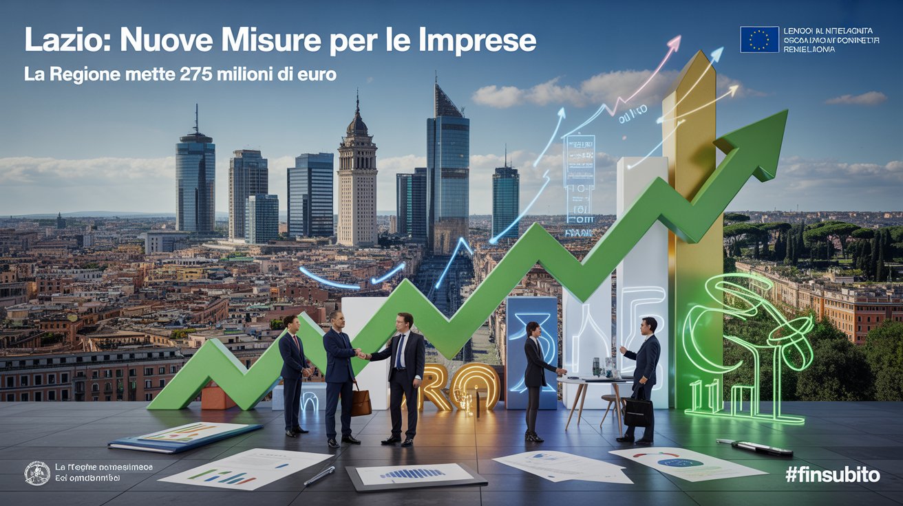 Rilancio Economico nel Lazio: Guida Completa ai 275 Milioni di Euro per le Imprese e il Supporto Strategico di #Finsubito